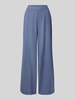 mbyM Wide Leg Stoffhose aus Viskose-Baumwoll-Leinen-Mix Modell 'Asaka' Rauchblau