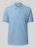 Gant Regular fit poloshirt met labelstitching Bleu