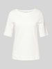 Christian Berg Woman T-Shirt mit U-Boot-Ausschnitt Offwhite