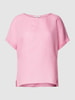 Christian Berg Woman Linnen blouse met boothals Roze