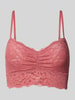 Snocks Bustier mit Spitze und verstellbaren Trägern Mauve