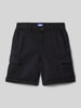 Jack & Jones Regular Fit Cargoshorts mit Eingrifftaschen Modell 'KARL' Black