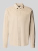 MCNEAL Regular Fit Freizeithemd mit Label-Stitching Beige