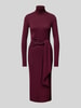 Lauren Ralph Lauren Midikleid mit Rollkragen Modell 'VAUREEN' Bordeaux