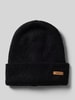 Barts Beanie met labelpatch, model 'Witzia' Zwart