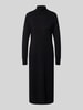 Christian Berg Woman Strickkleid aus Viskose-Mix mit Rollkragen Black