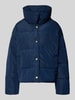 Tommy Hilfiger Regular fit donsjack met labelstitching Marineblauw