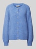 FREE/QUENT Cardigan mit durchgehender Knopfleiste Modell 'LOUISA' Rauchblau