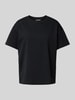 Review T-Shirt mit überschnittenen Schultern Black