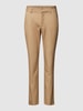 Kaffe Regular fit broek met steekzakken opzij, model 'Kalea' Beige