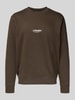 Jack & Jones Longsleeve met ronde hals Donkerbruin