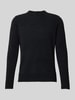 camel active Slim Fit Pullover in Strick-Optik Modell 'Chinile' Anthrazit