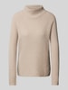 Fynch-Hatton Pullover van kasjmier met opstaande kraag Beige gemêleerd