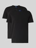 Hugo Blue Regular Fit T-Shirt Set im 2er-Pack Modell 'BLUE2_NAOLO' Black