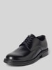 Selected Buty sznurowane z naturalnej skóry bydlęcej model 'BOBBY' Czarny