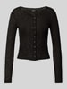 Gina Tricot Shirt met lange mouwen met boothals Zwart