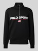 Polo Sport Sweatshirt mit Troyer-Kragen Black