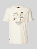 PME Legend T-Shirt mit Label-Print Offwhite