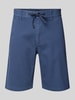 BOSS Orange Tapered fit bermuda met elastische band, model 'Chino' Blauw