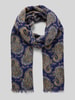 altea Sjaal van wol met paisleymotief Blauw