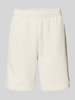 Lacoste Regular Fit Sweatshorts mit elastischem Bund Offwhite