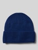 Jack & Jones Beanie van een mix van katoen en kasjmier, model 'COPENHAGEN' Marineblauw