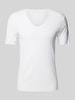 Hanro T-Shirt mit V-Ausschnitt Weiss