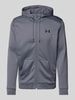 Under Armour Sweatjacke mit Label-Print Anthrazit