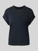 Someday T-shirt z lyocellu w jednolitym kolorze model ‘Kanja’ Granatowy