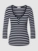 Tommy Hilfiger Shirt met lange mouwen in riblook Marineblauw
