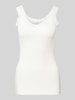 Christian Berg Woman Tanktop mit Spitzenbesatz Weiss