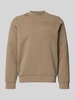 Emporio Armani Sweatshirt mit Strukturmuster Taupe