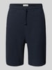 Casual Friday Shorts mit Strukturmuster Modell 'ULFO' Marine