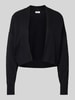 Esprit Cropped Cardigan mit gerippten Abschlüssen Black