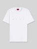 HUGO męski t-shirt o kroju regular fit z czystej bawełny Biały