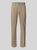 Christian Berg Men Hose mit Gesäßtaschen Khaki Melange