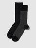 Christian Berg Men Socken im 2er-Pack mit Label-Detail Black