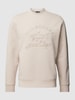 Paul & Shark Sweatshirt met labelmotief Beige