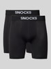 Snocks Boxershorts mit elastischem Logo-Bund Black