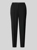 Christian Berg Woman Selection Slim fit stoffen broek met verkort model Zwart