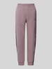 EA7 Emporio Armani Tapered Fit Sweatpants mit Label-Streifen Mauve