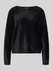 s.Oliver BLACK LABEL Regular fit gebreide pullover met viscose Zwart