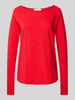 Rich & Royal Longsleeve mit Rollsaum Rot