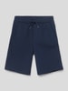 s.Oliver RED LABEL Sweatshorts mit Eingrifftaschen Marineblau
