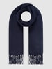 Jack & Jones Sjaal met franjes Donkerblauw