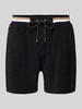 BOSS Shorts mit elastischem Label-Bund Black