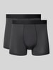 RAGMAN Boxershorts mit elastischem Label-Bund Anthrazit