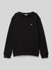 Lacoste Sweatshirt mit Label-Stitching Black