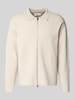 Jack & Jones Premium Strickjacke mit Zweiwege-Reißverschluss Modell 'BRADFORT' Offwhite Melange