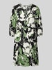 ZABAIONE Knielanges Kleid aus Viskose im Allover-Look Modell 'Fe44li' Hellgruen